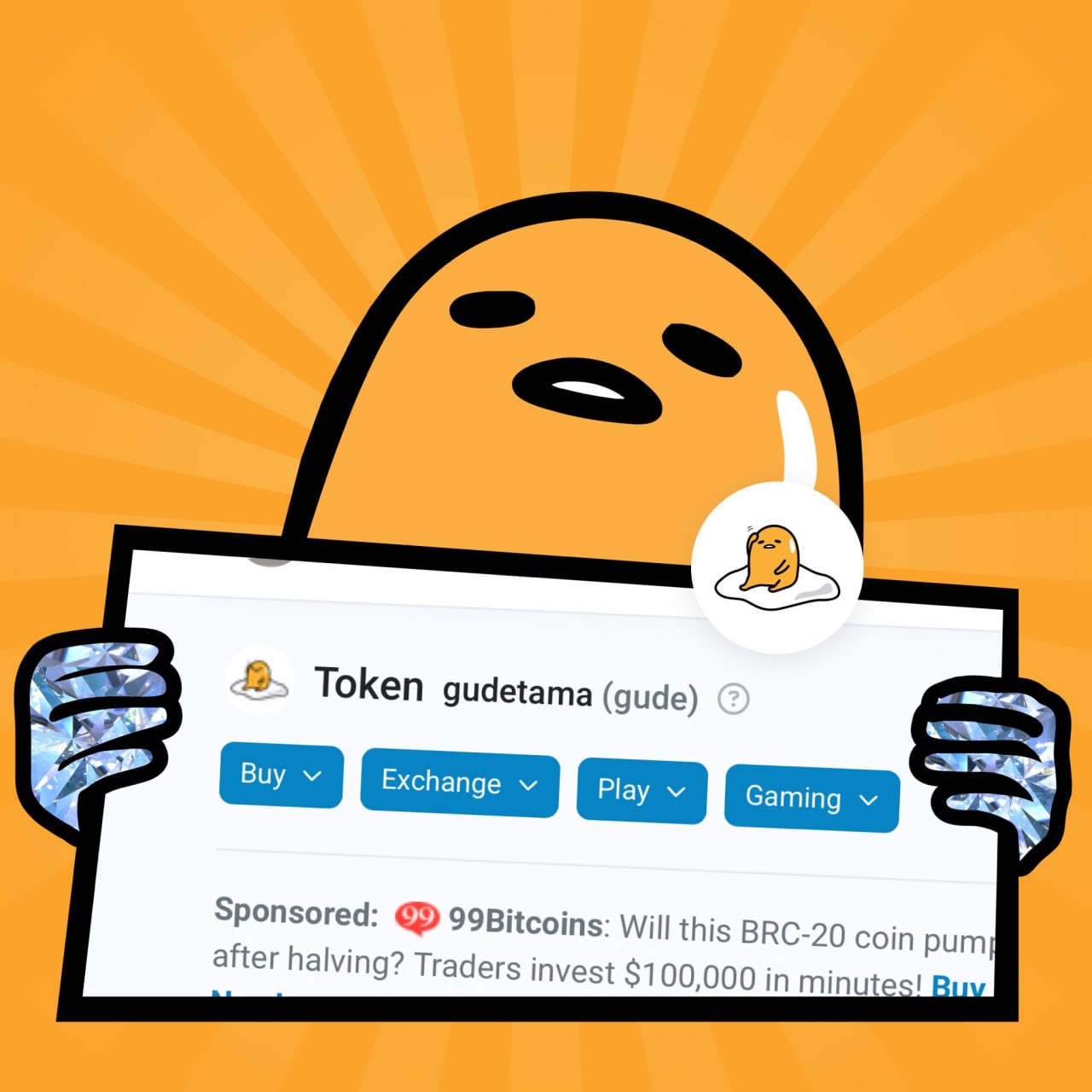 Gudetama meme art